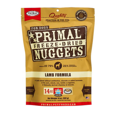 Primal Canine Lamb Freeze Dried Nuggets