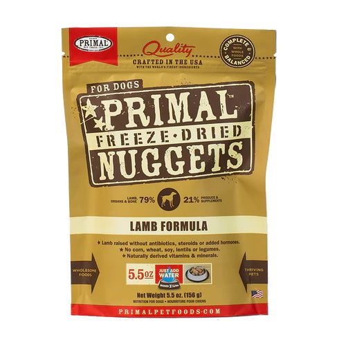 Primal Canine Lamb Freeze Dried Nuggets