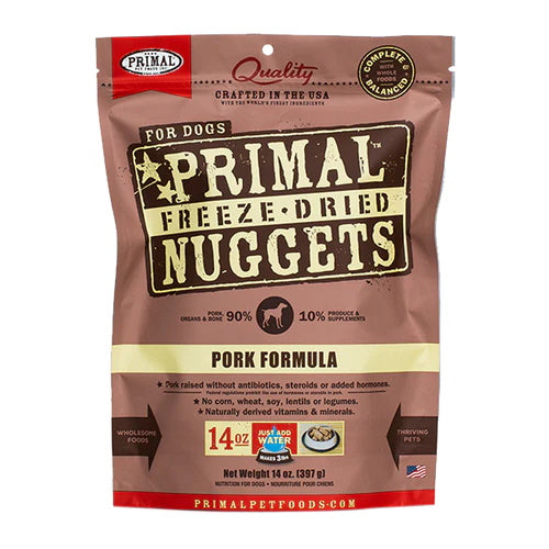 Primal Canine Pork Freeze Dried Nuggets
