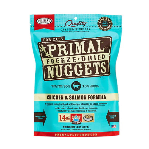 Primal Feline Chicken and Salmon Freeze Dried Nuggets