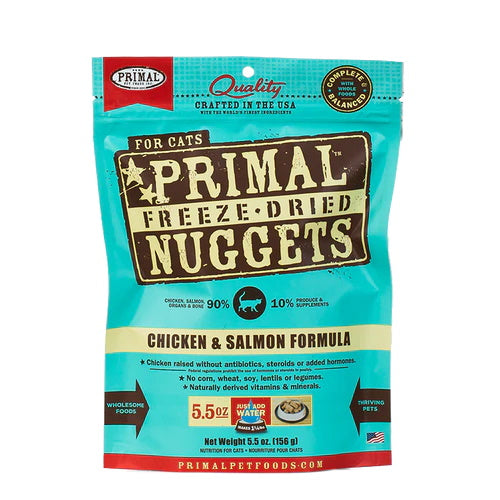 Primal Feline Chicken and Salmon Freeze Dried Nuggets