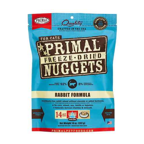 Primal Feline Rabbit Freeze Dried Nuggets
