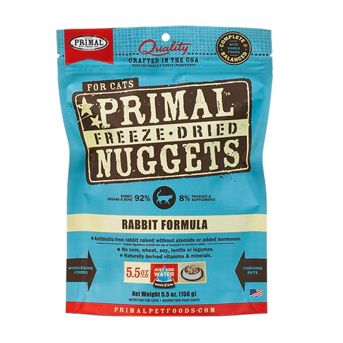 Primal Feline Rabbit Freeze Dried Nuggets